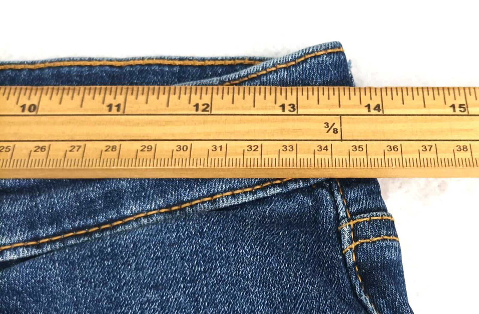 Easy Jeans Men's UK Size W28 L29 Blue 5 Pocket Cotton Rich Denim Zip Front