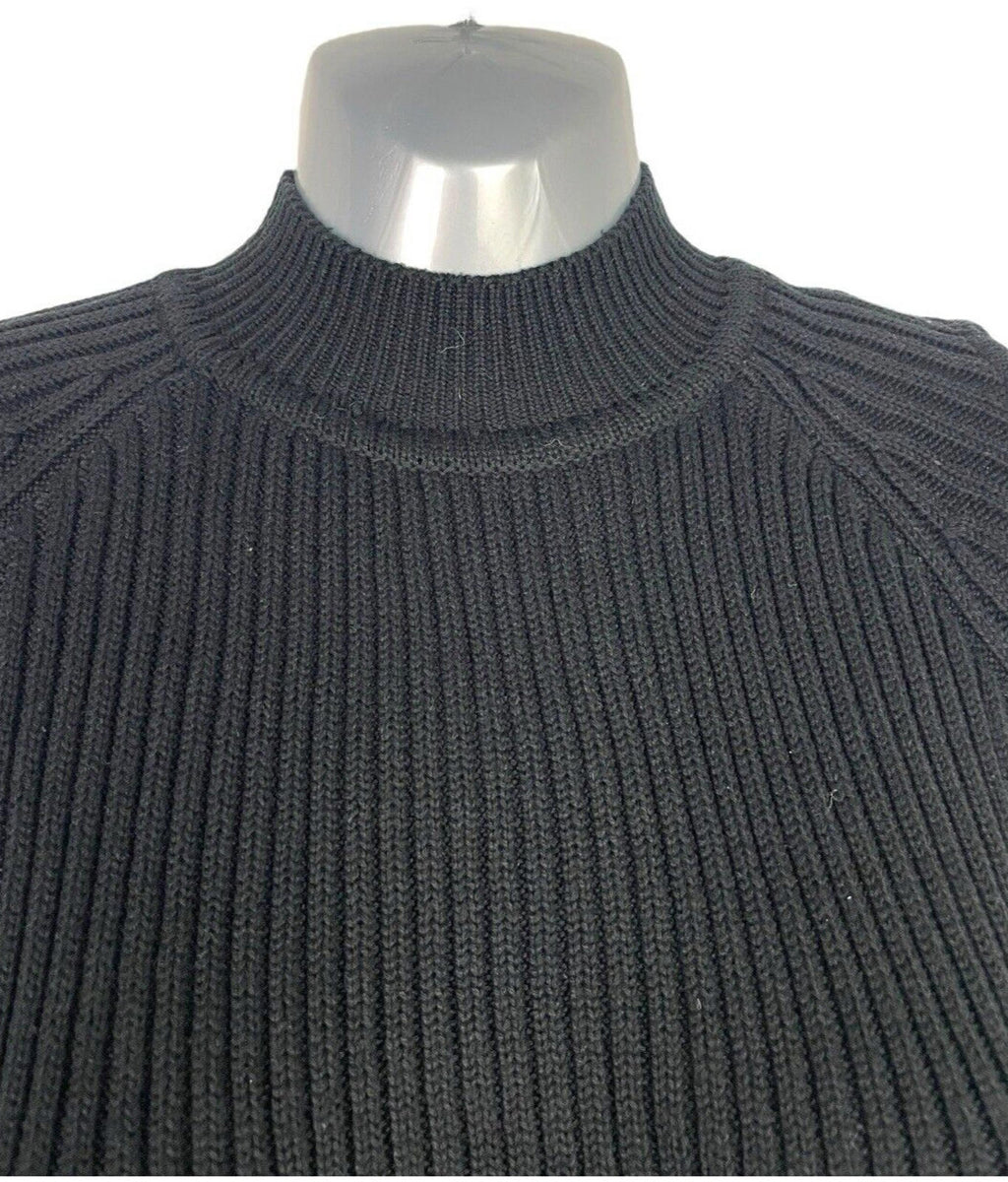 Divided Black Ribbed Jumper Cut Out Shoulder Women’s UK Size XS