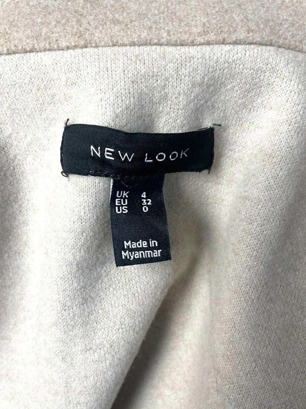 New Look Beige Oversized Shacket Shirt Jacket Women’s UK Size 4