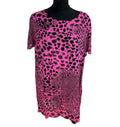 Next Chiffon Top Sheer Leopard Print Pink Lightweight Women’s UK Size 14