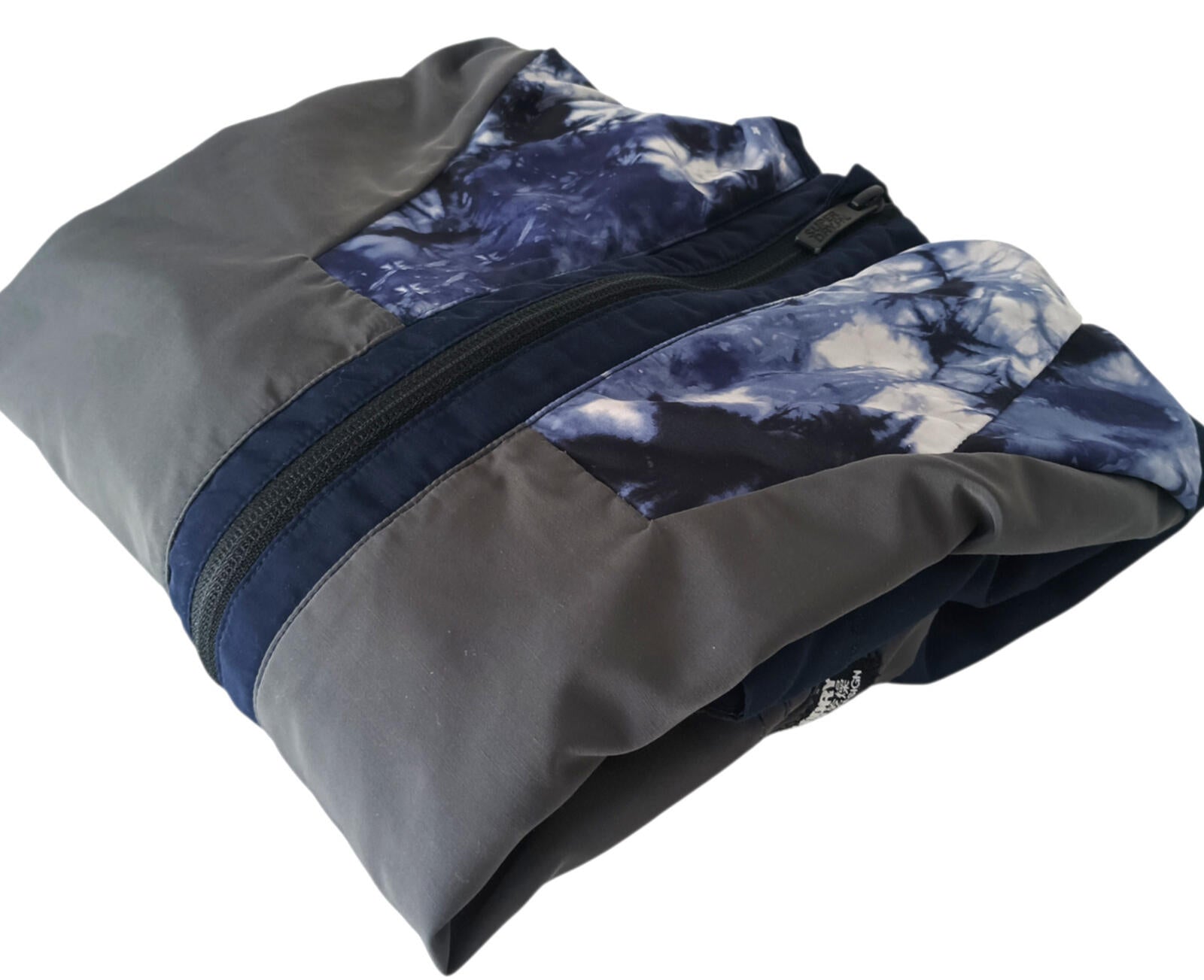 Superdry Cagoule Men's UK Size S Blue Overhead Floral Design 1/4 Zip Pocket