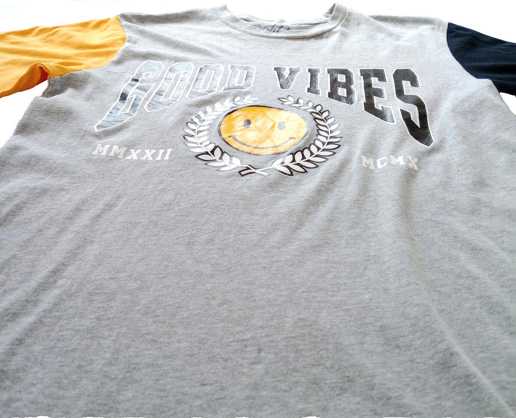 Eighty Eight Graphic Print T-Shirt Men's UK Size M Grey Crew Neck 100% Cotton