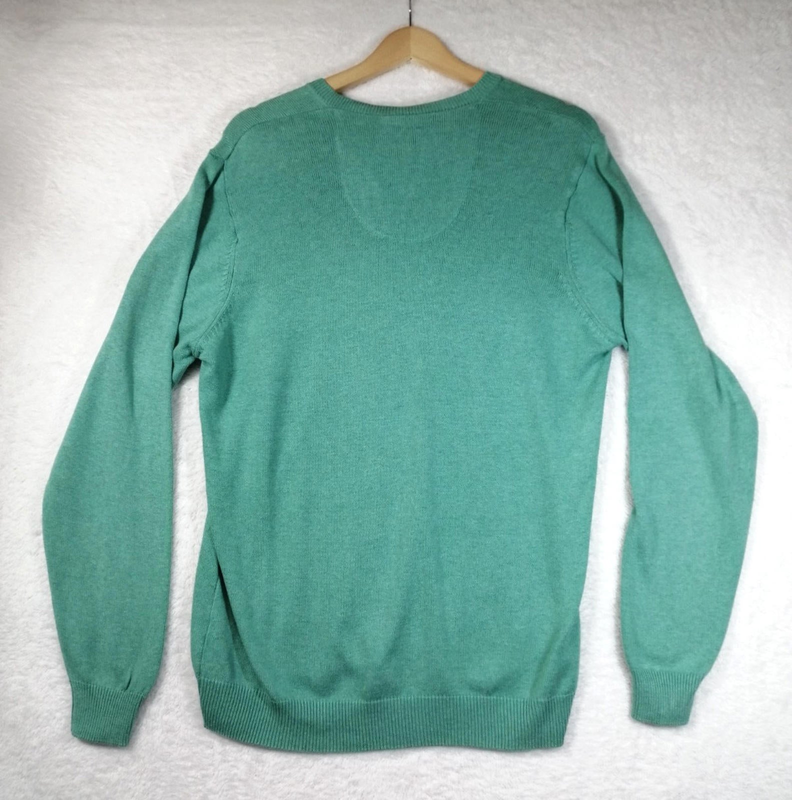 Blue Harbour Knit Jumper Men's Size M Teal Sweater Chest 38-40in 100% Cotton