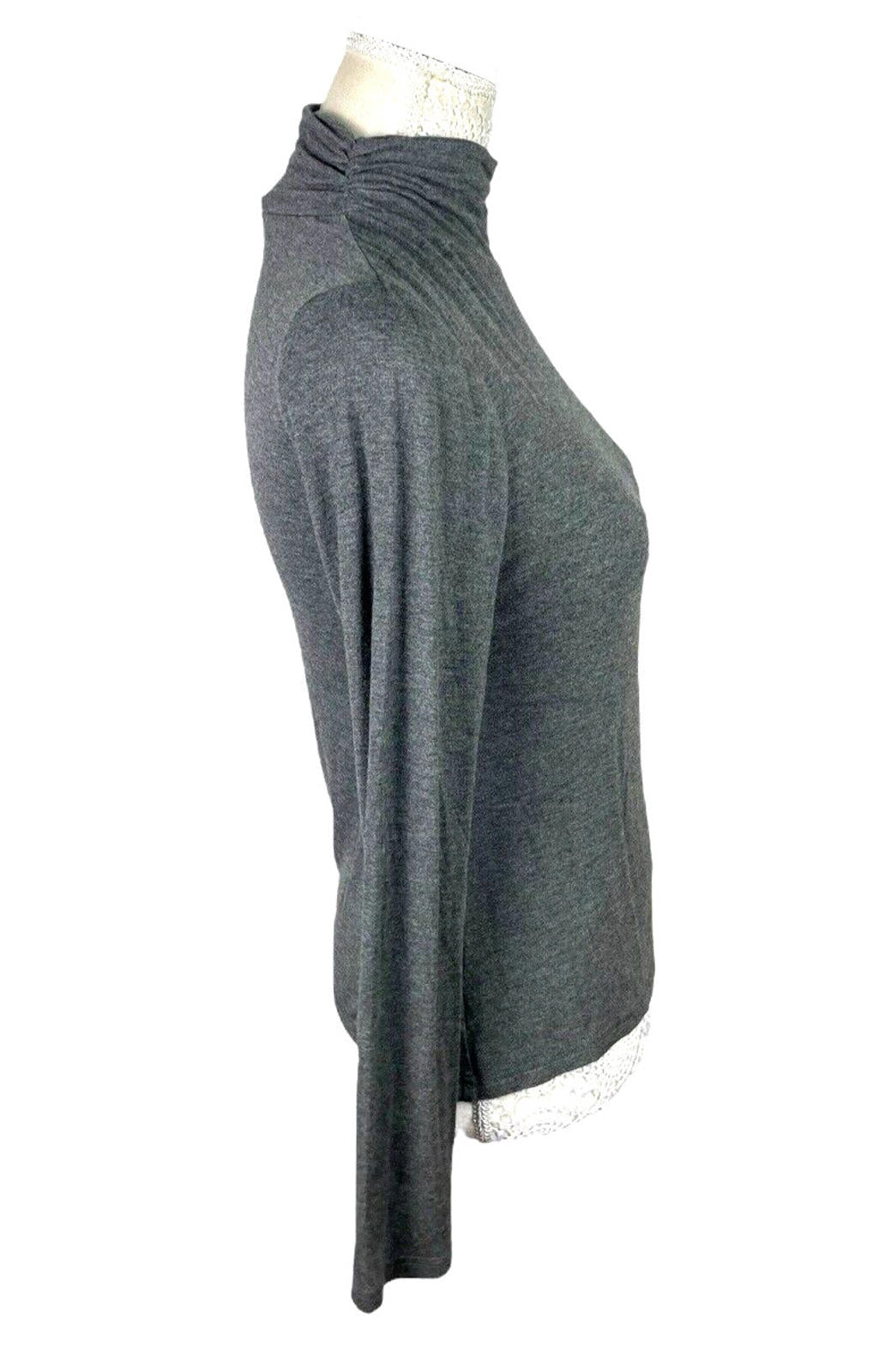 New Look Turtle Neck Top Women’s UK Size 14 Grey Slim Fit Roll Neck Long Sleeve