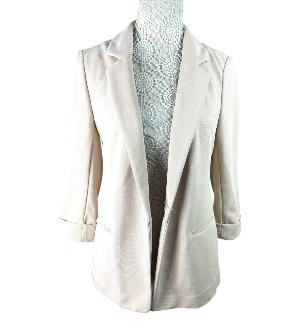 New Look Blazer Jacket Stone Beige Relaxed Fit Women’s UK Size 6