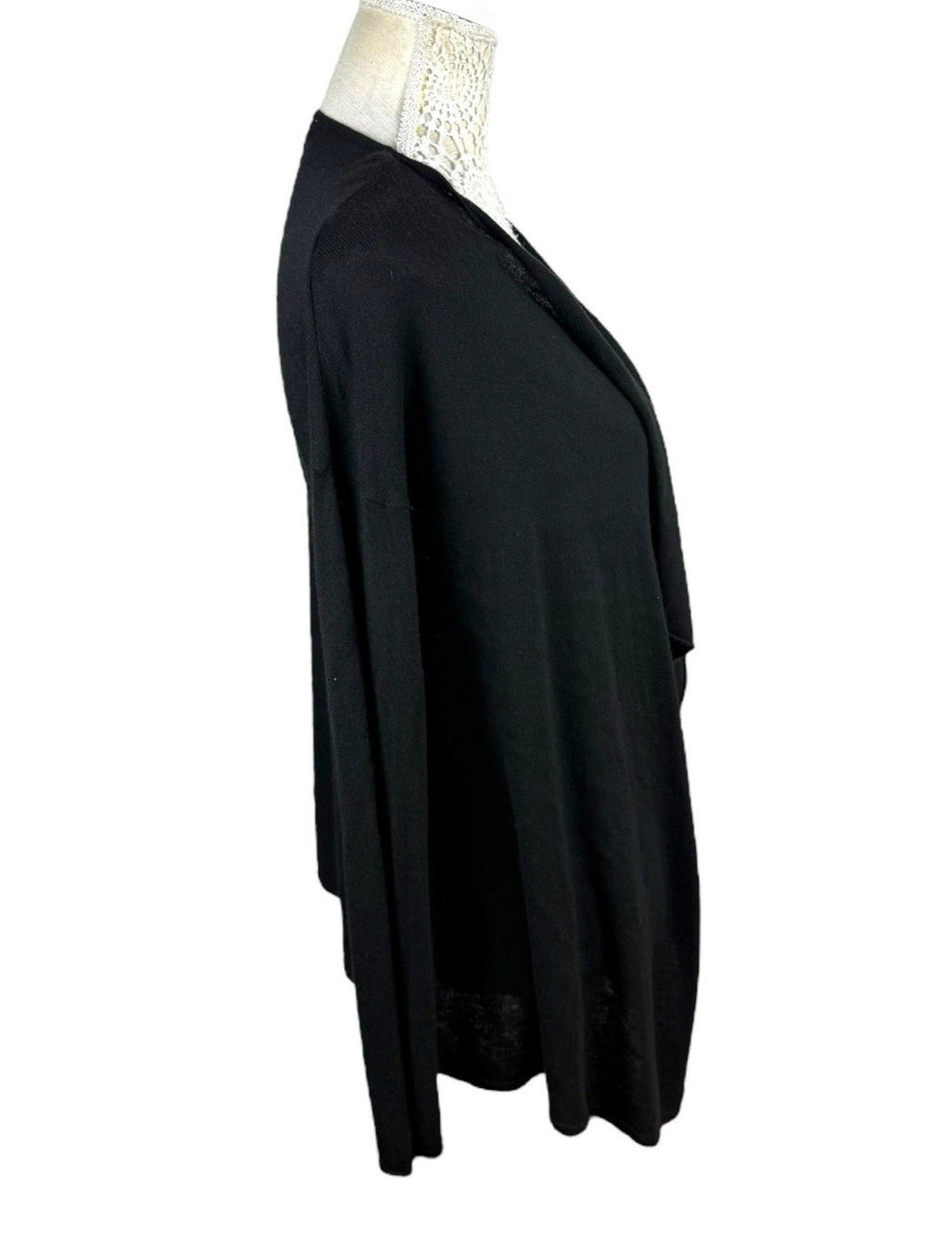 H&M Black Thin Cardigan Open Front Women’s UK Size XS