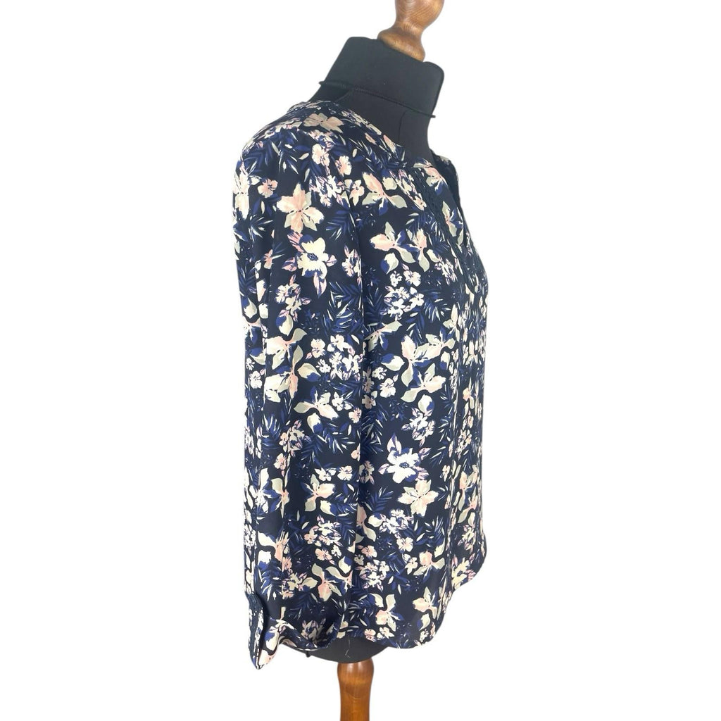 Skies Are Blue Floral Tunic Blouse Long Sleeve Women’s UK Size 8