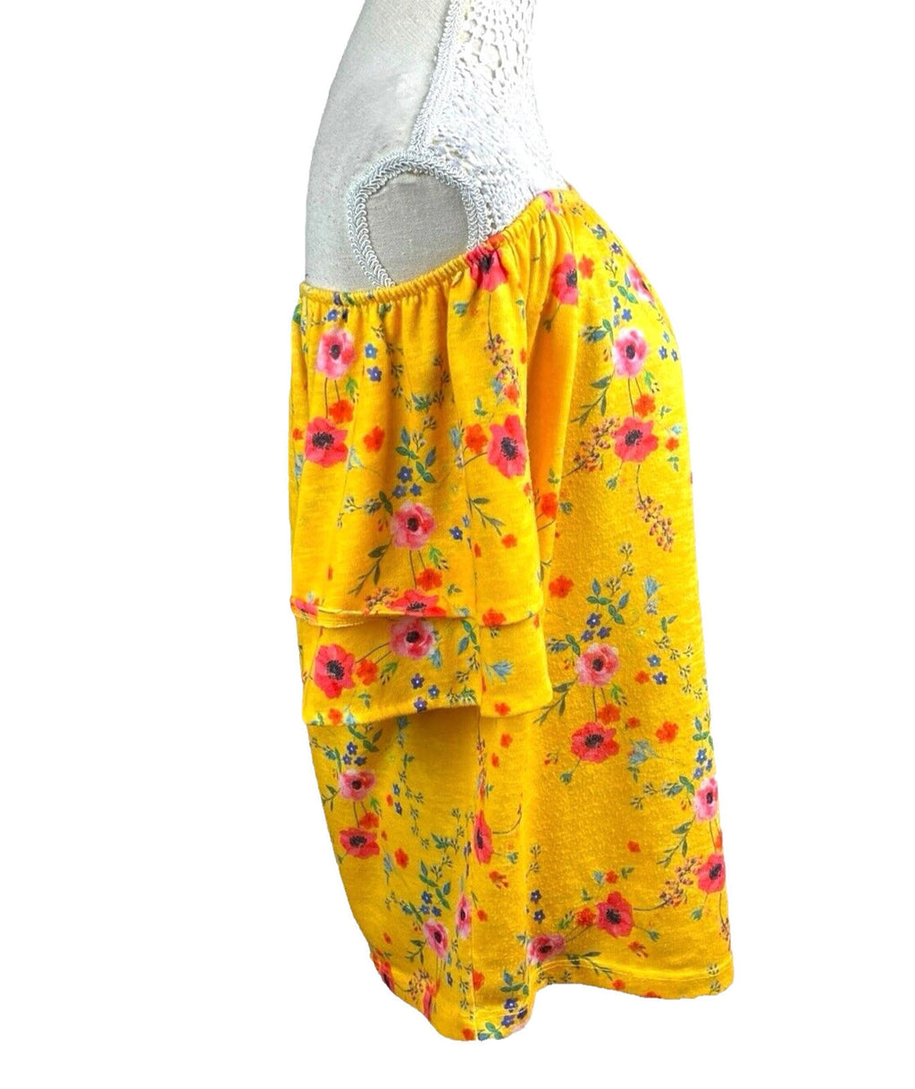 George Blouse Floral Top Off The Shoulder Women’s UK Size 16