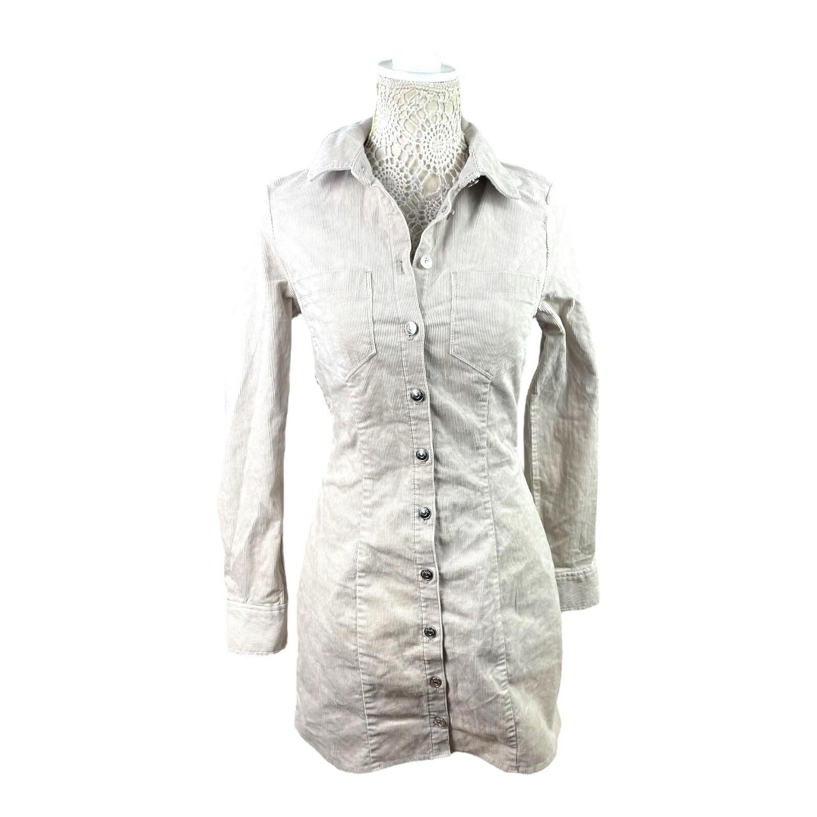 Divided Grieve Corduroy Shirt Dress Mini Collared Women’s UK Size 8