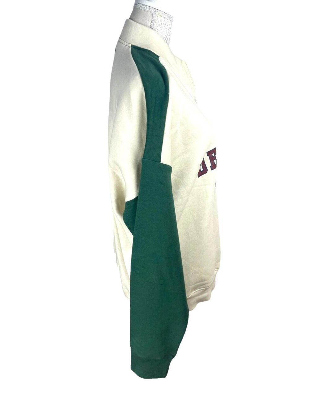Pretty Little Thing Jumper Jersey Fleece Lined Zip Neck Women’s UK Size M (10)
