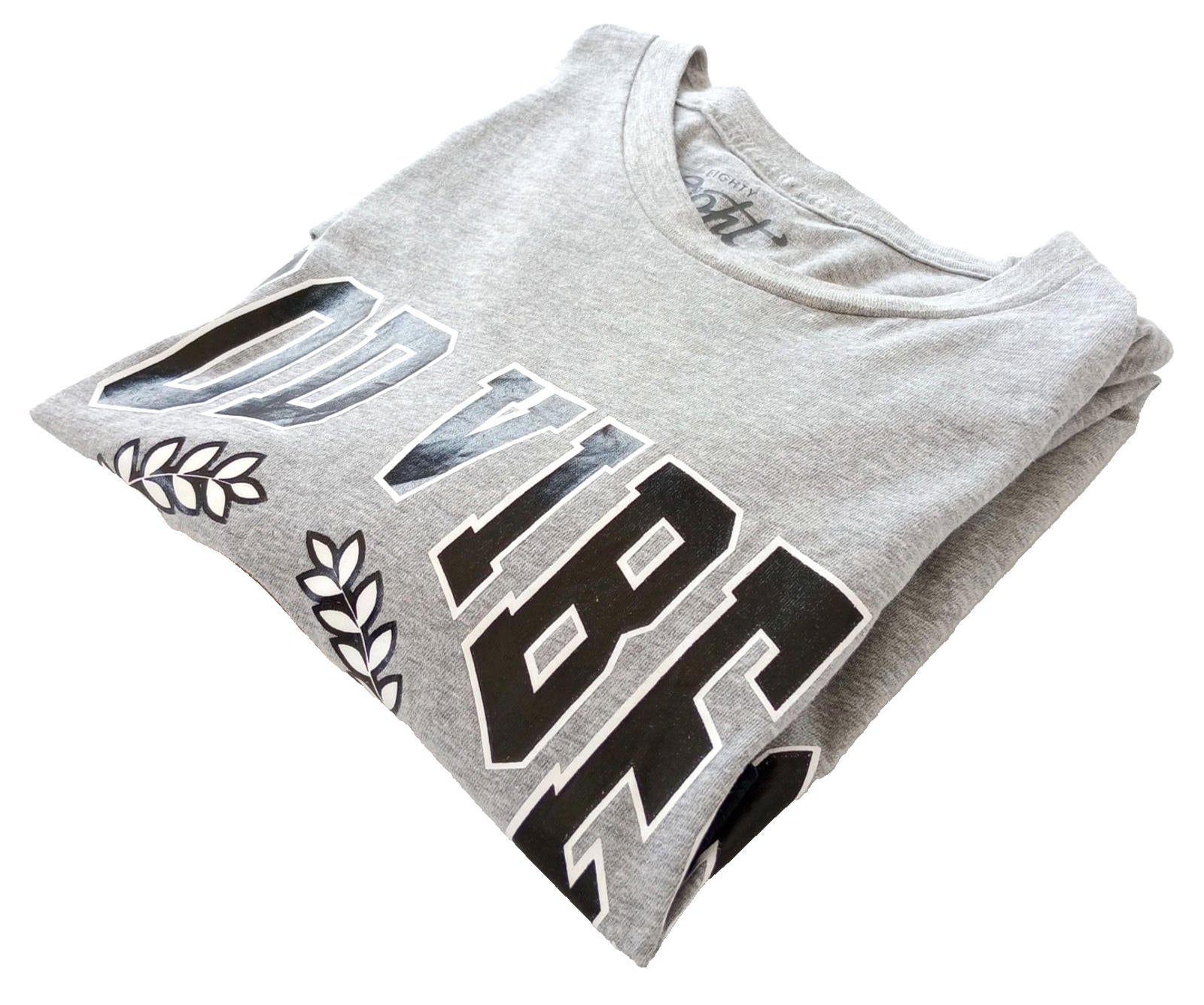 Eighty Eight Graphic Print T-Shirt Men's UK Size M Grey Crew Neck 100% Cotton