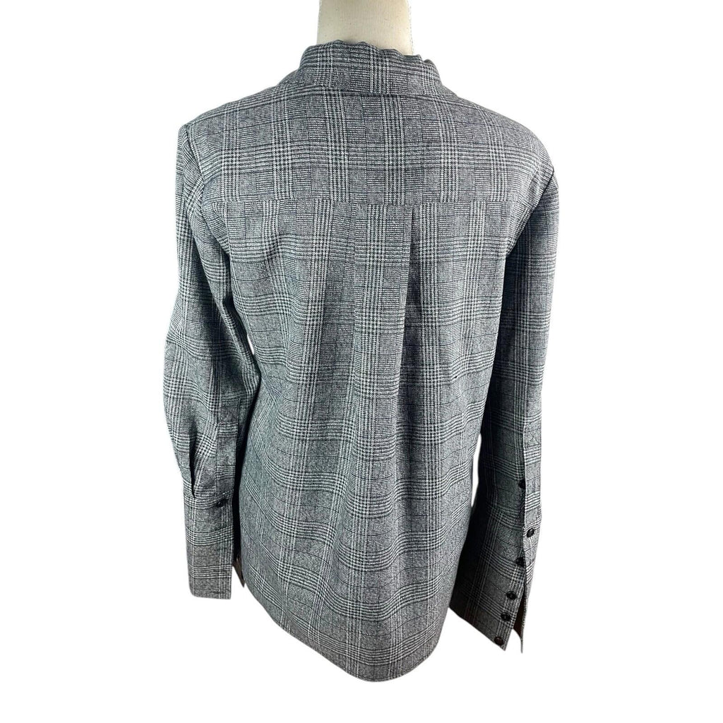 Storm Apparel Grey Check Shirt Top Women’s UK Size S