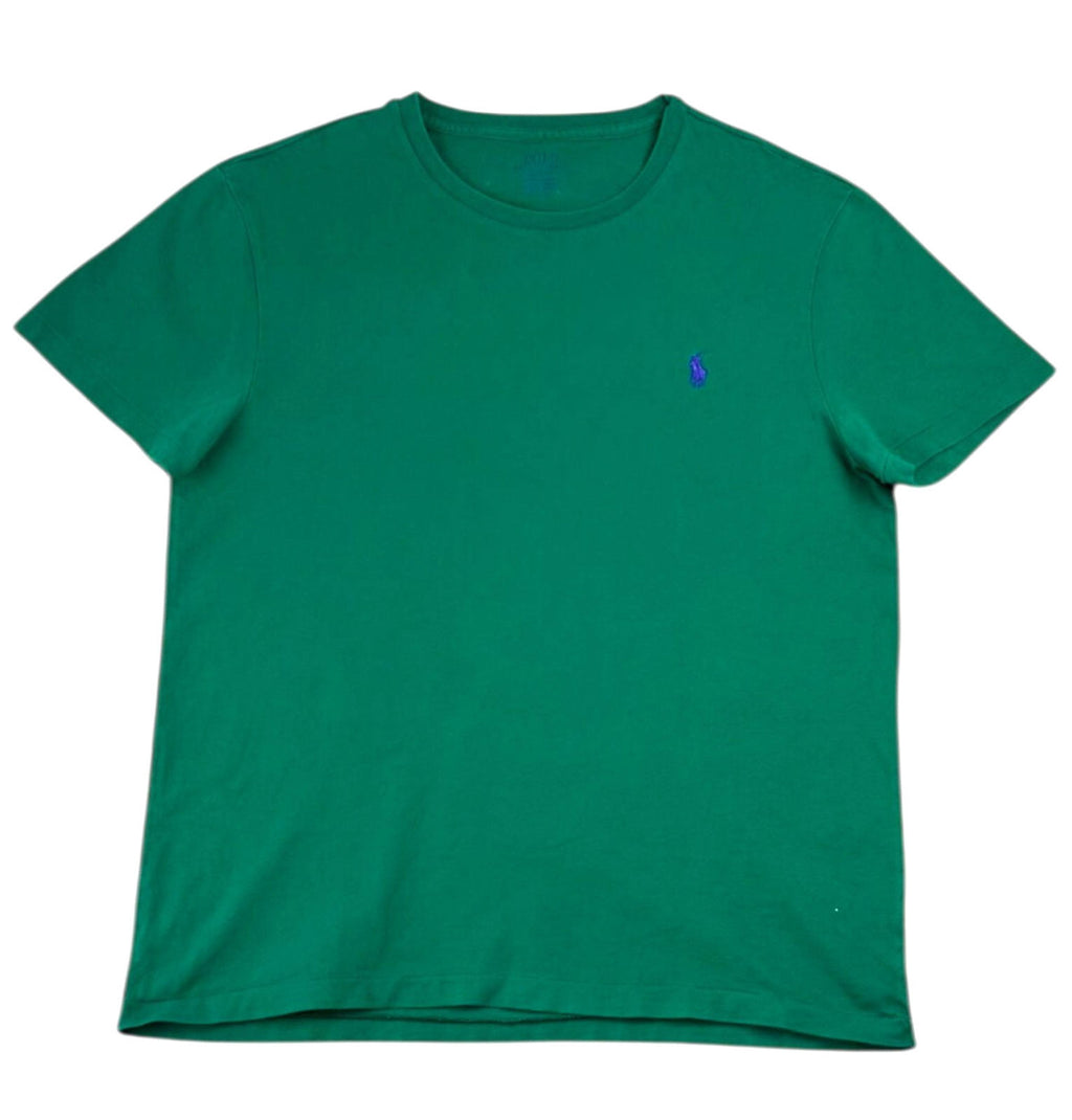 Ralph Lauren T-Shirt Men's UK Size M Green Slim Fit Crew Neck Short Sleeve