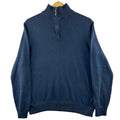 Nautica Jumper Men's UK Size S Blue Long Sleeve 1/4 Zip Embroidered Logo