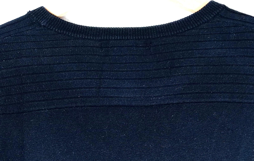 Calvin Klein Knit Jumper Men's UK Size L Black Long Sleeve 100% Cotton Crew Neck
