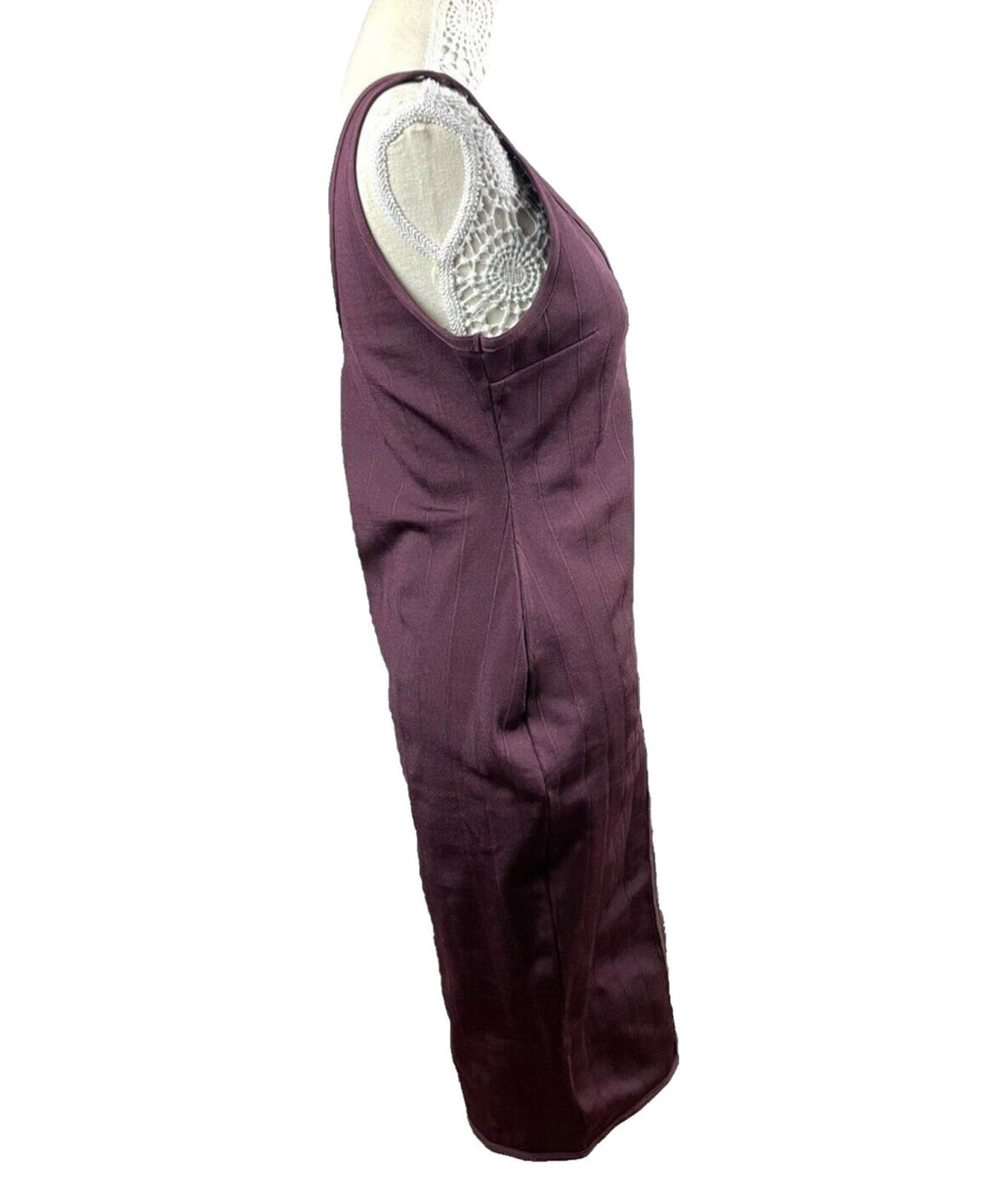 Missguided Bodycon Dress Deep Purple Stretch Women’s UK Size 12