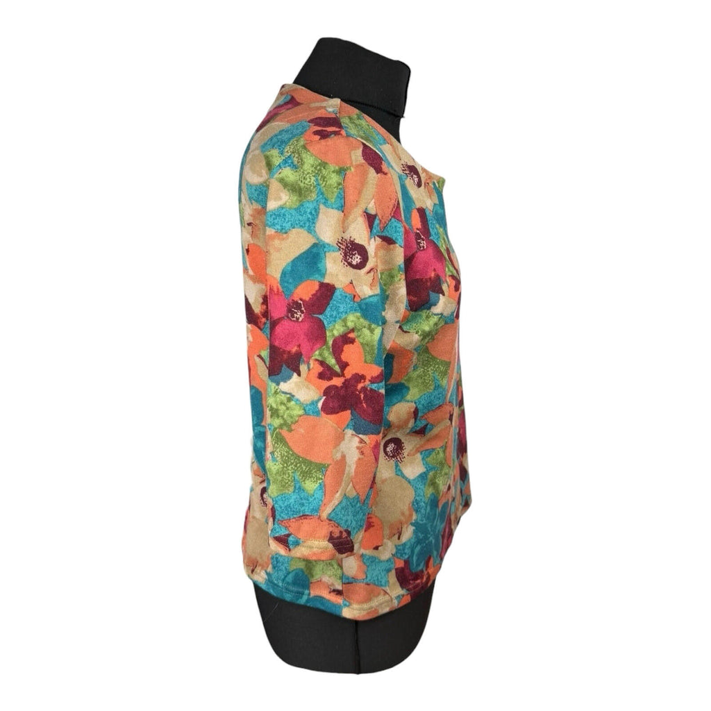 Honor Millburn Floral Top Women’s UK Size 10 3/4 Sleeve Multicolour