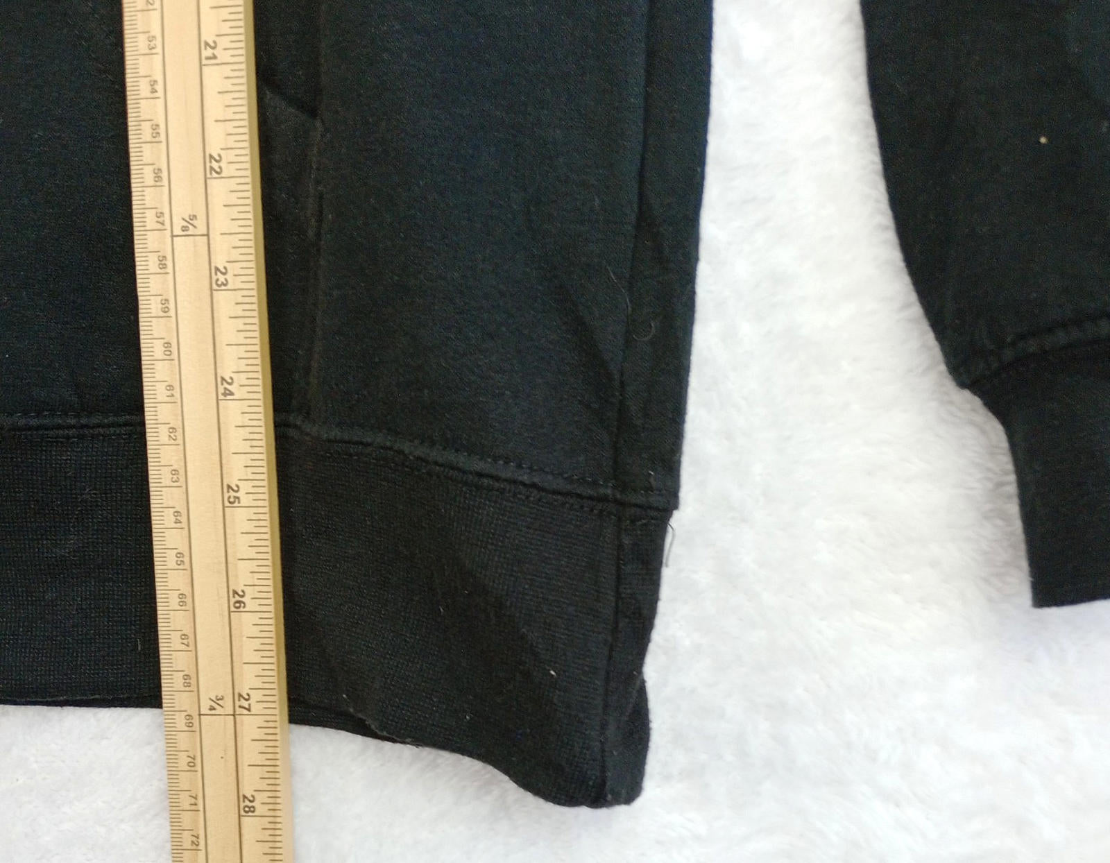 Cher Hoodie Men's UK Size M Black Hooded Pockets Cotton Rich Easy Care