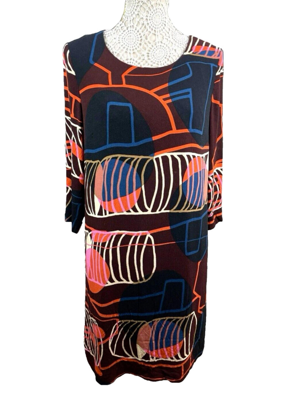 White Stuff Multicolour Pencil Dress Lined Women’s UK Size 12