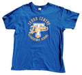 Elementary School Tigers Graphic Print T-Shirt Size L Blue Crew Neck 100% Cotton
