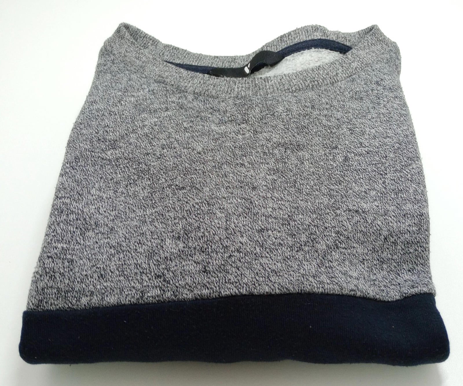 Very Jumper Men's UK Size XL Blue Grey Long Sleeve Crew Neck Easy Care Sweater