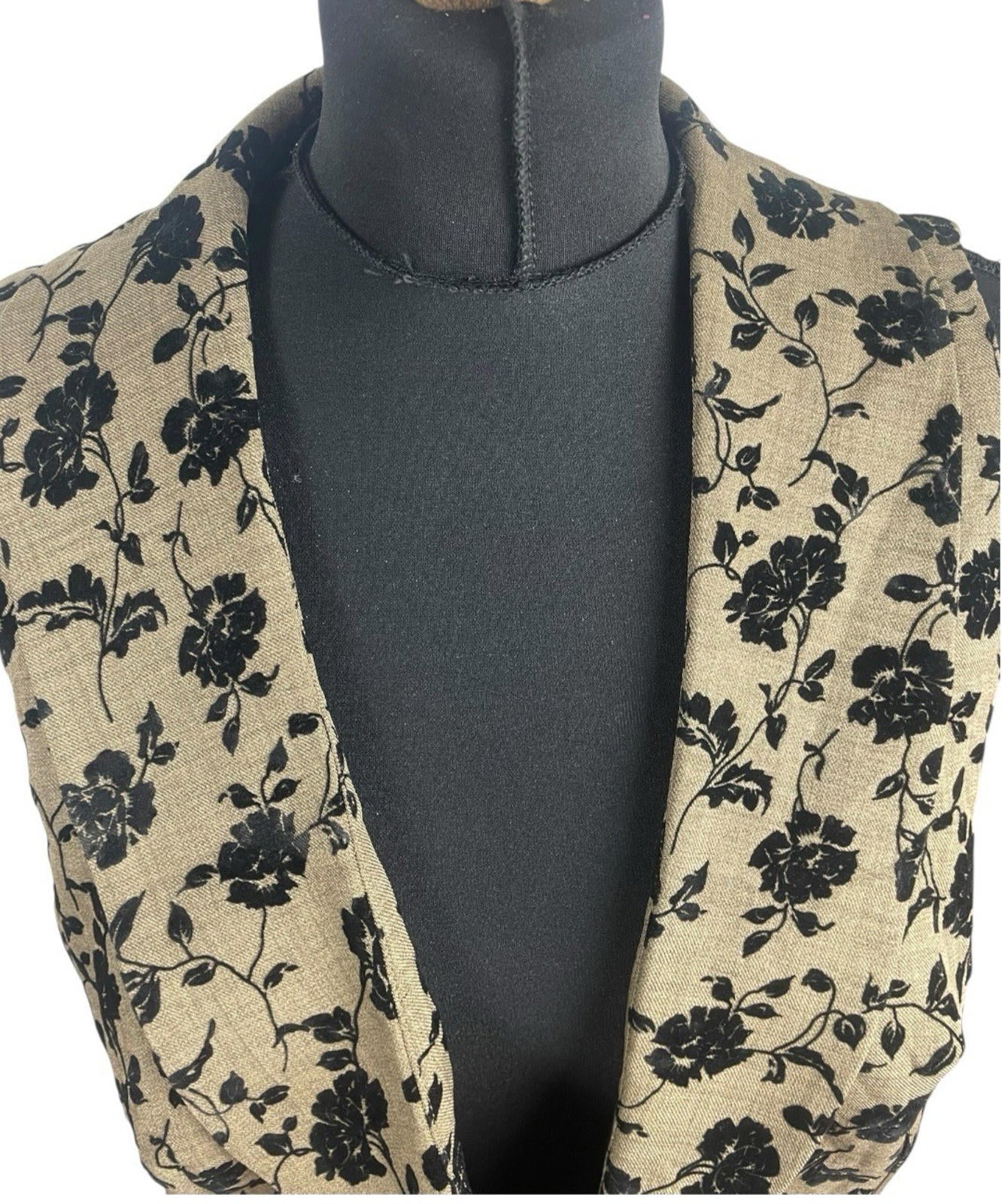 Ravi London Waistcoat Textured Collared Mid Length Sleeveless Women’s UK Size 8