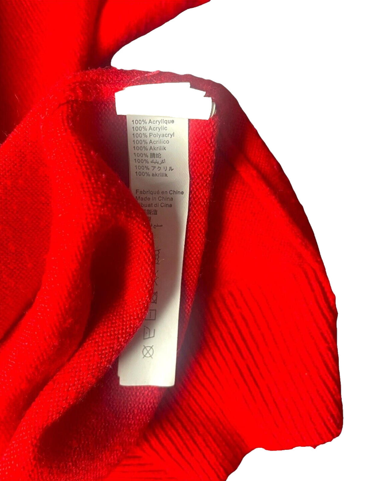 Galeries Lafayette Paris Knit Jumper Red Women's UK Size Small Crew Neck