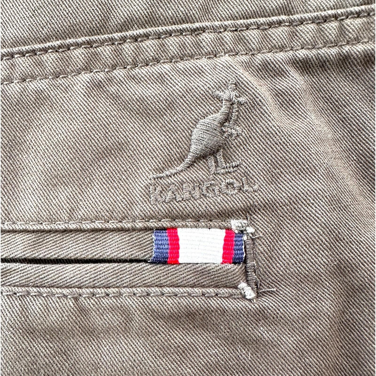 Kangol Shorts Men's UK Size XL Khaki Green Embroidered Button Up Heavy Duty