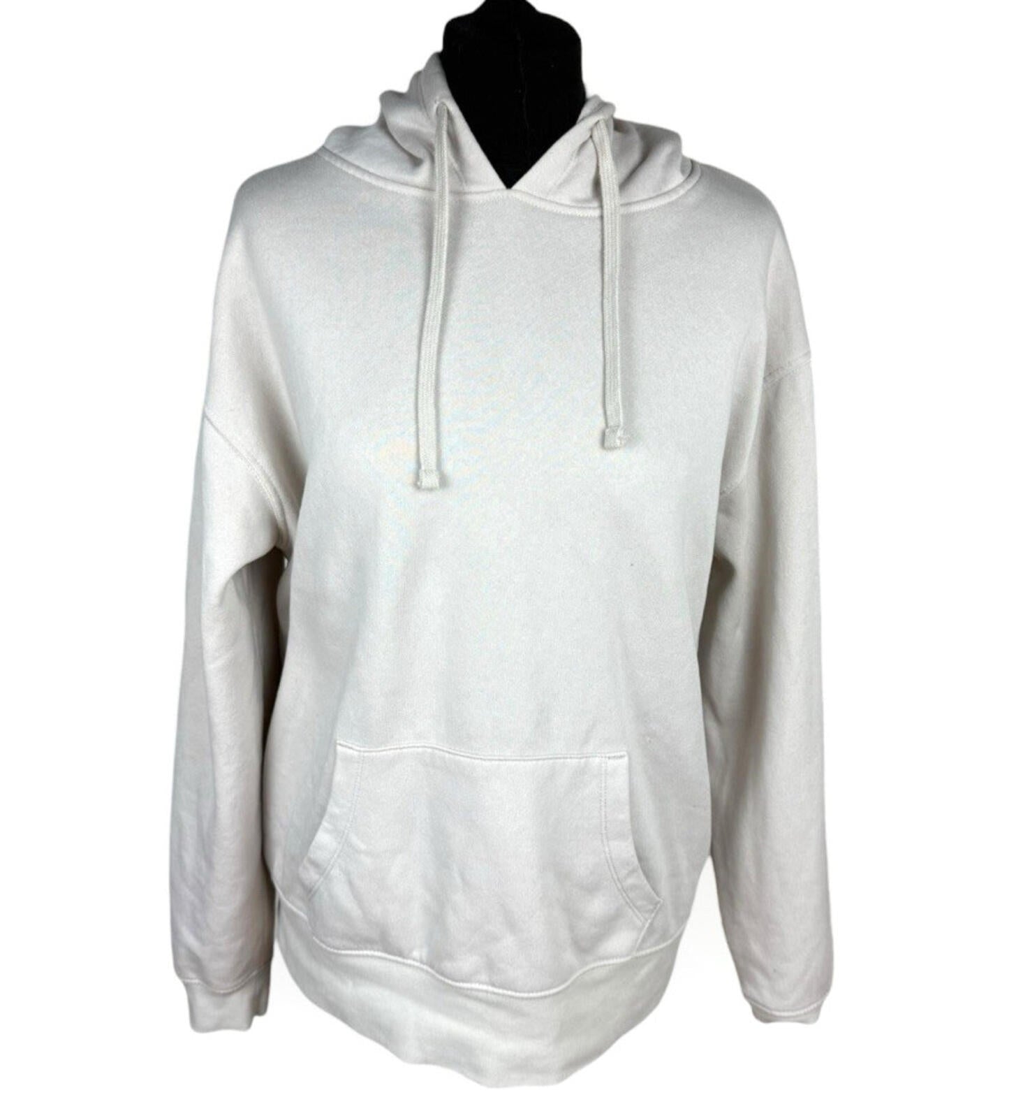Primark Hoodie Women’s UK Size M Fleece Lined Long Sleeve Jersey Beige