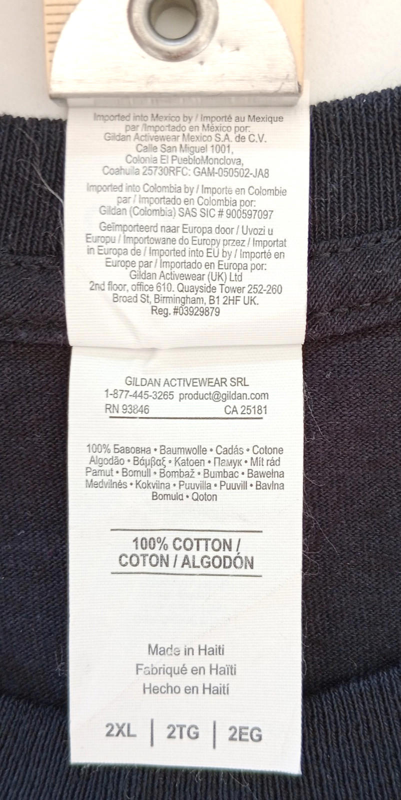 Graphic Print T-Shirt Men's UK Size 2XL Black Crew Neck 100% Cotton University