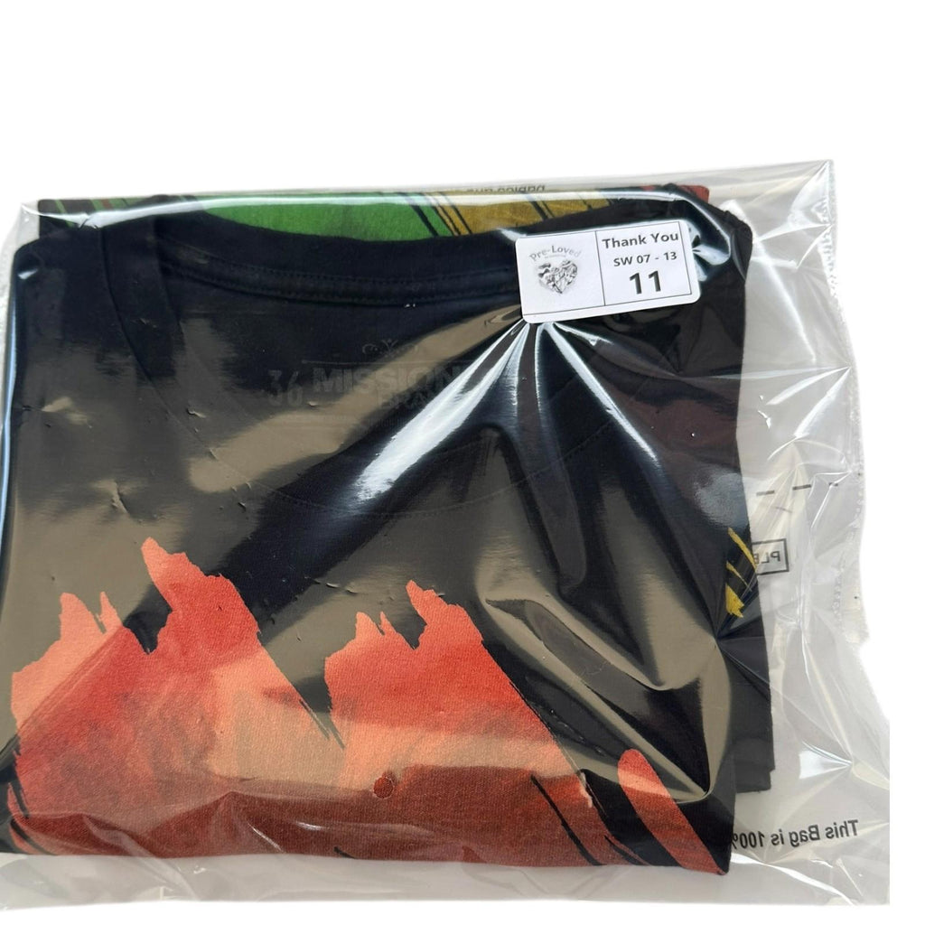 MSSN BRND T-Shirt Men's UK Size S Black Jamaica Lion Graphic Print Short Sleeve