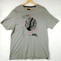 NYC Underground BRNX Print T-Shirt Men's UK Size 2XL Grey 100% Cotton Crew Neck