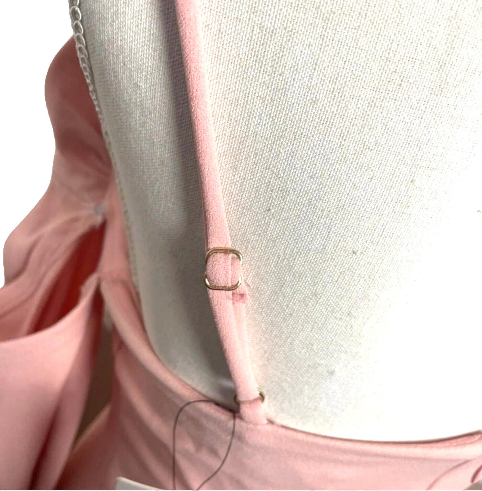 Lucy Wang Mini Dress Pink Off Shoulder Fitted Stretch Women's UK Size S (8)
