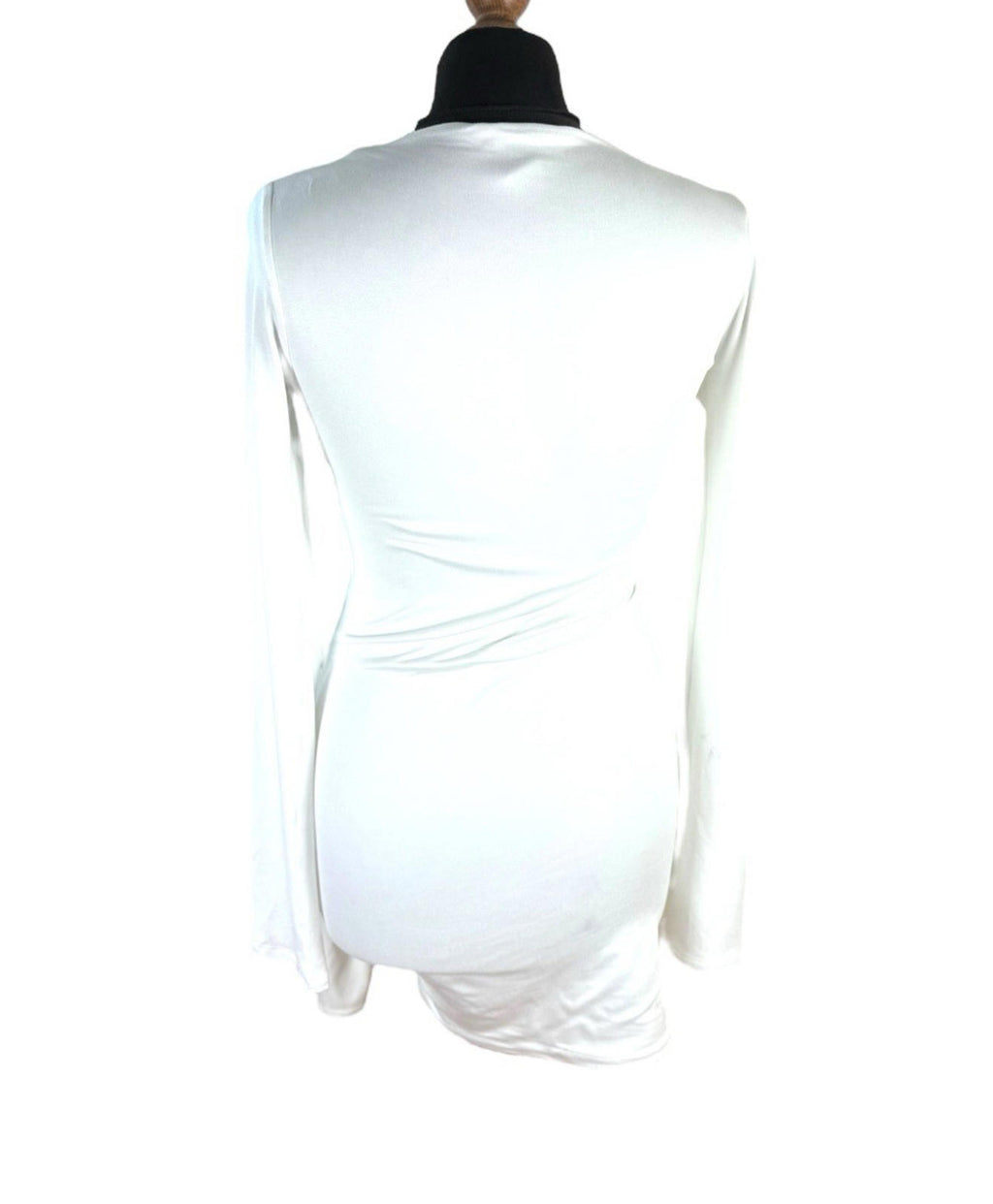Pretty Little Thing White Mini Dress Wrap Detail Women’s UK Size 8
