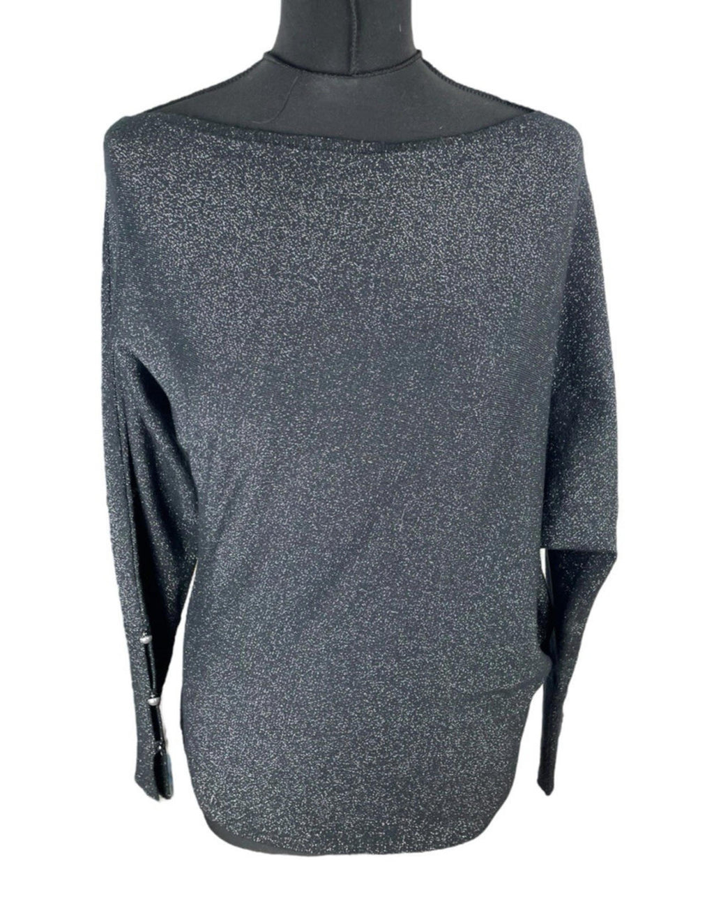 Sosander Black Sparkle Jumper Long Sleeve Women’s UK Size S
