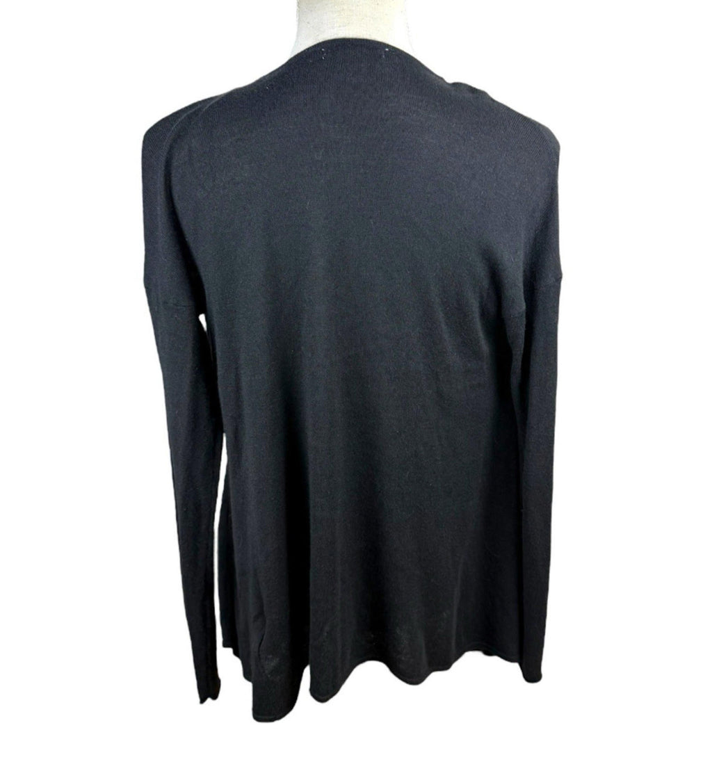 H&M Black Thin Cardigan Open Front Women’s UK Size XS