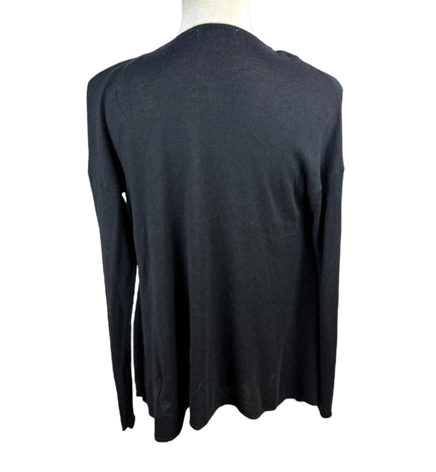 H&M Black Thin Cardigan Open Front Women’s UK Size XS