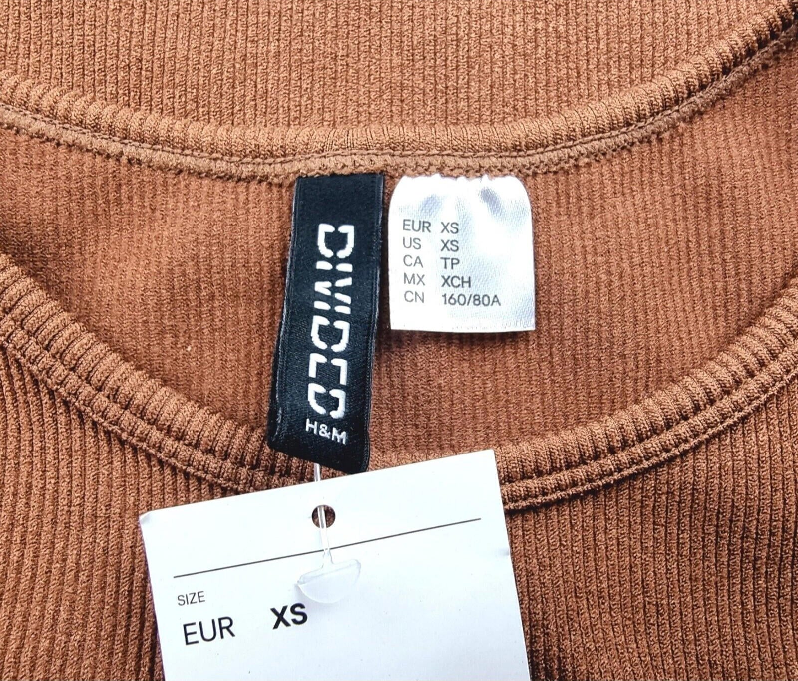 Divided By H&M Ribbed Crop top Vest Style Size XS