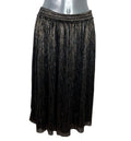 Zara Basic Black & Gold Sparkle Party Skirt Maxi Lined Women’s UK Size XS
