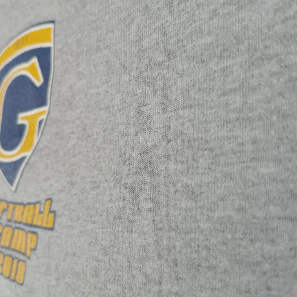 Softball Camp Graphic Print T-Shirt Men's UK Size M Grey Crew Neck Cotton Mix