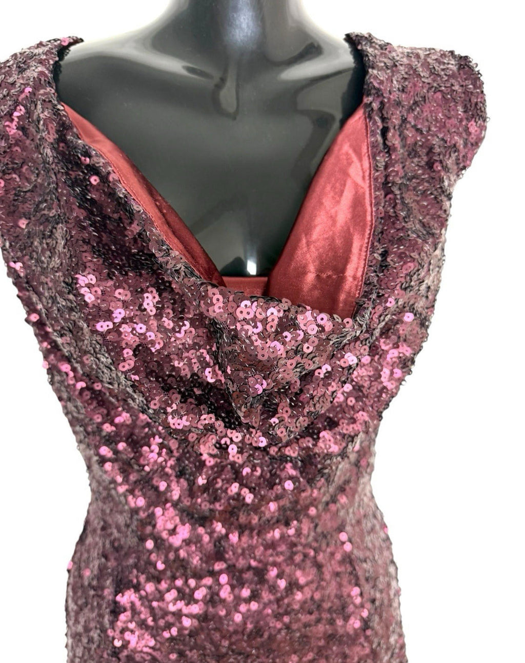 French Connection Deep Purple Sequin Mini Dress Women’s UK Size 6