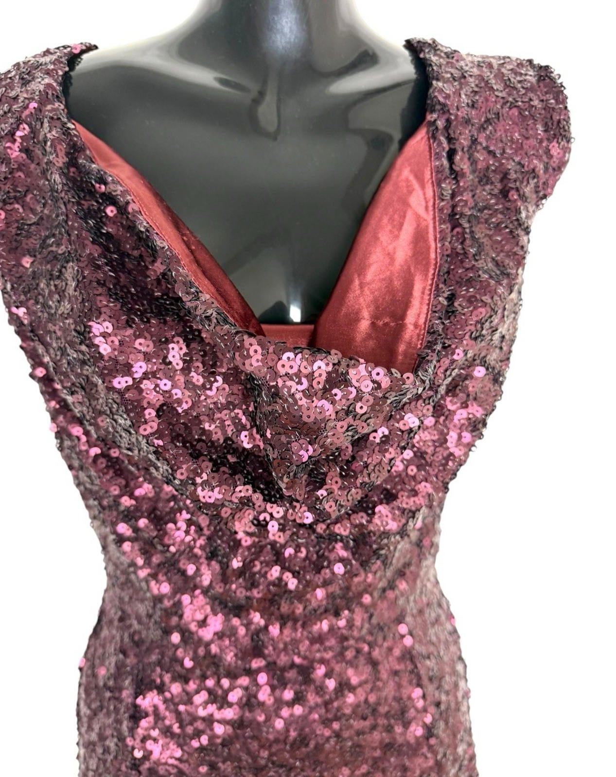 French Connection Deep Purple Sequin Mini Dress Women’s UK Size 6