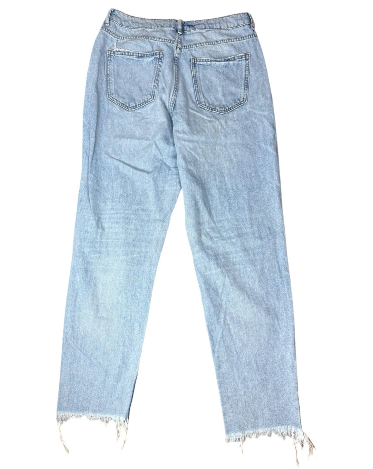 New Look Jeans Diamante Mom Women’s UK Size 12 Straight Leg Tori Blue Denim