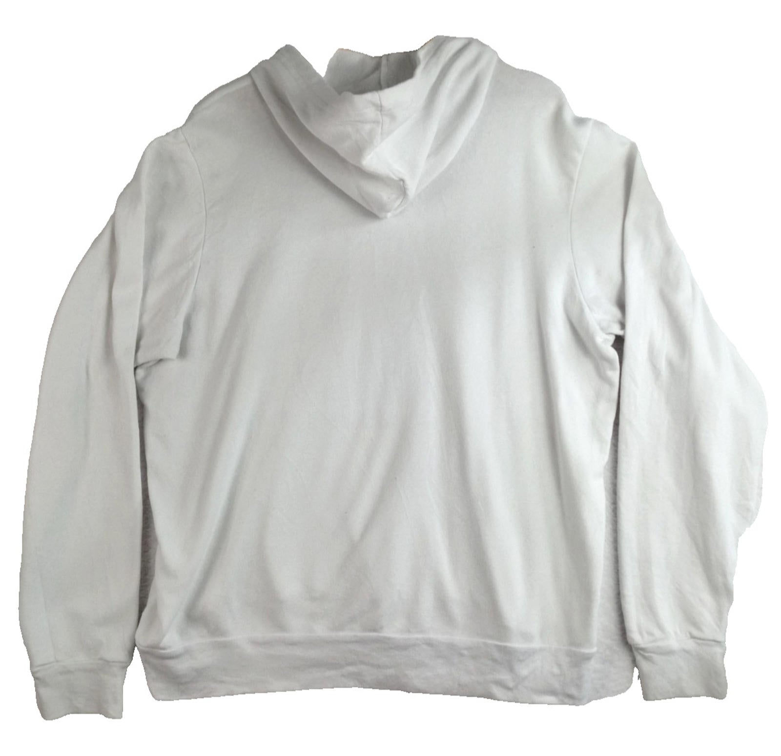 Brentwood Basketball Hoodie Men's Size XL White Jersey Hooded Pockets Sports