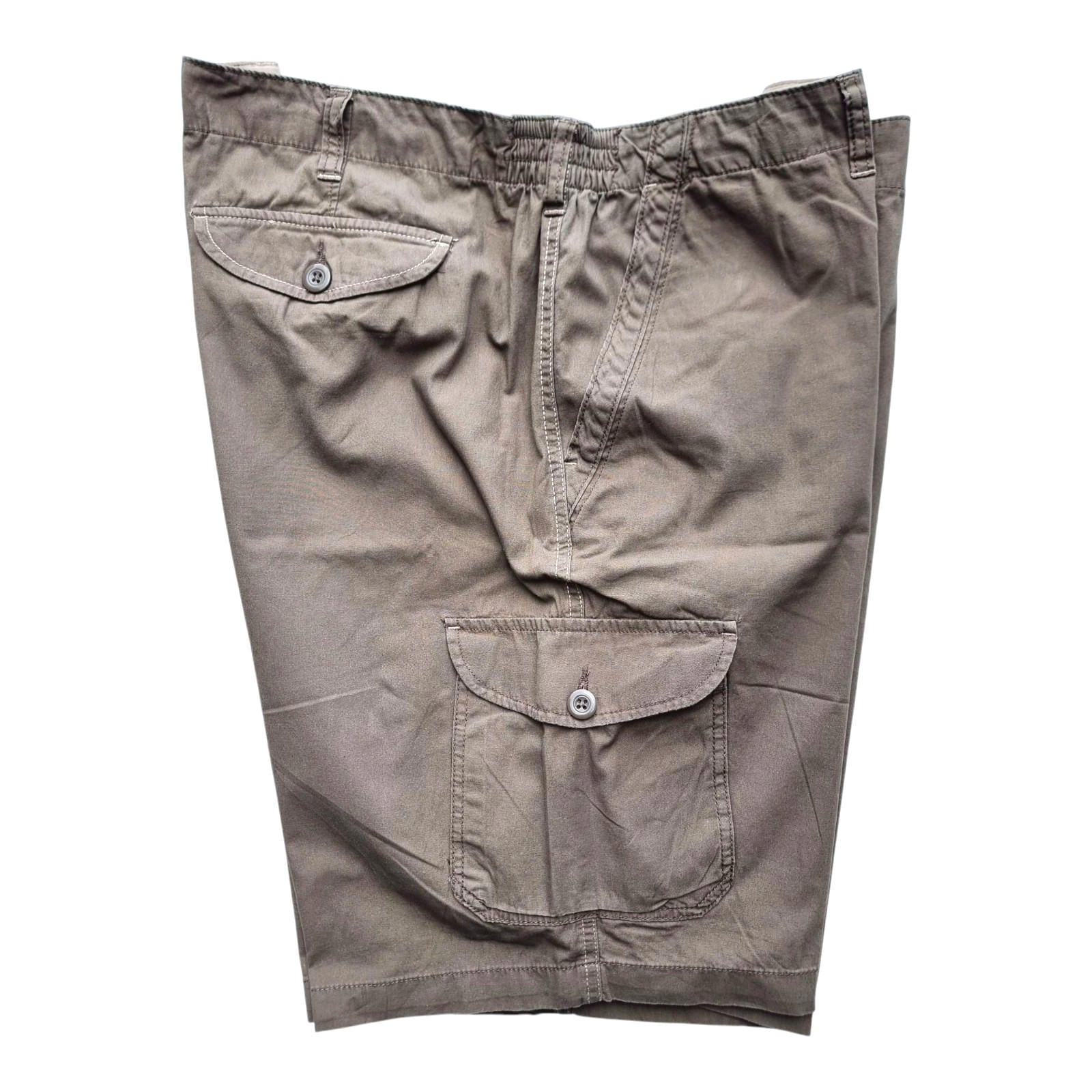 Premier Man Combat Shorts Brown Chino Cargo Pockets Men's UK Size 3XL 46" Waist