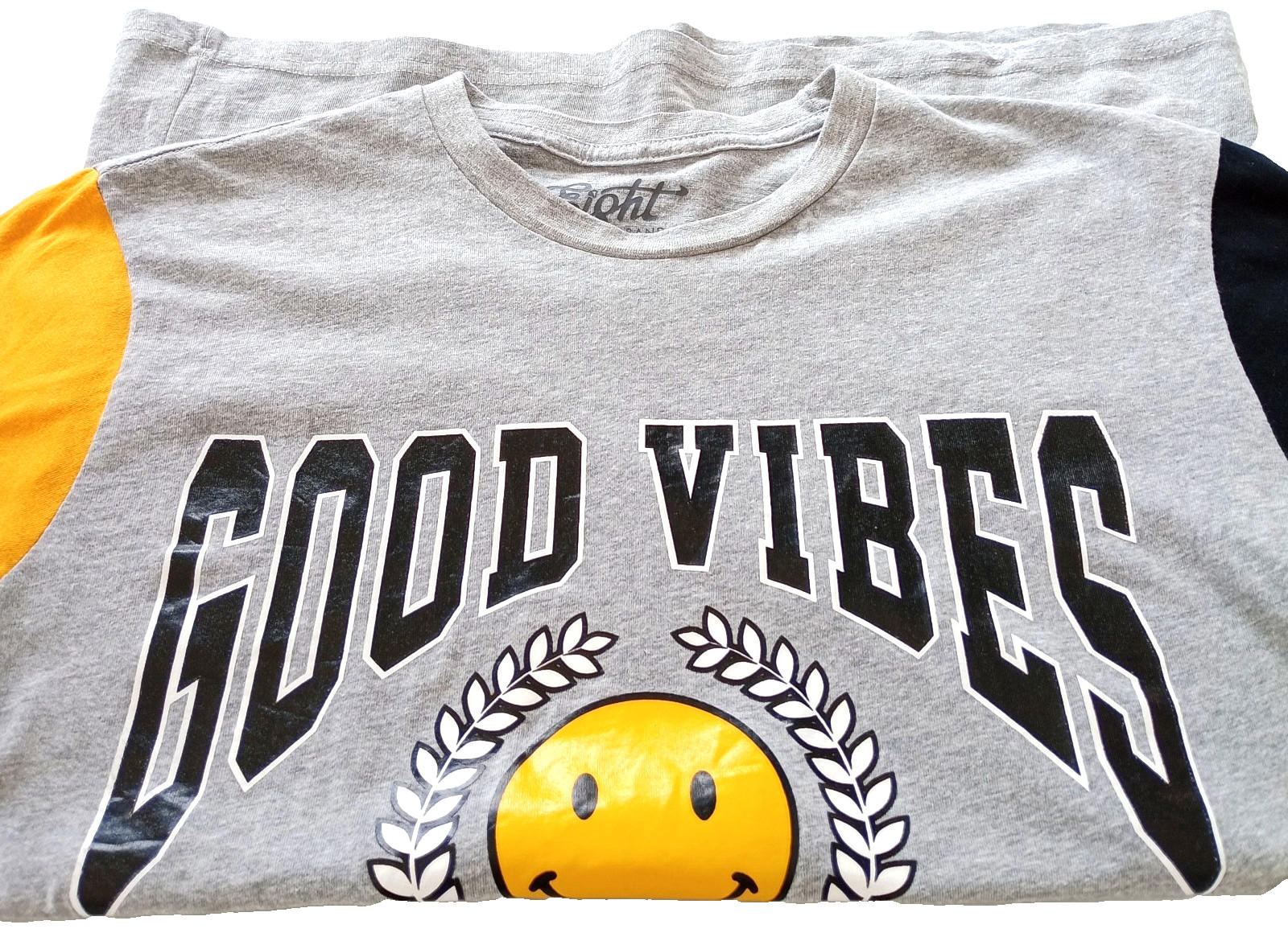 Eighty Eight Graphic Print T-Shirt Men's UK Size M Grey Crew Neck 100% Cotton