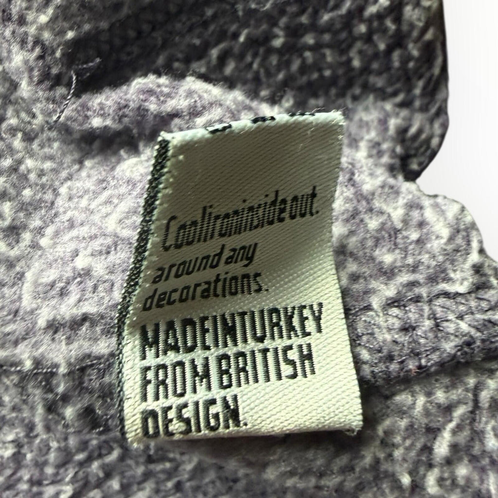 Super Dry Hoodie Women’s UK Size S Logo Print Fleece Lined Jersey Purple