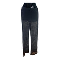 Divided Black Crochet Look Trousers Wide Leg Sheer Women’s UK Size XS