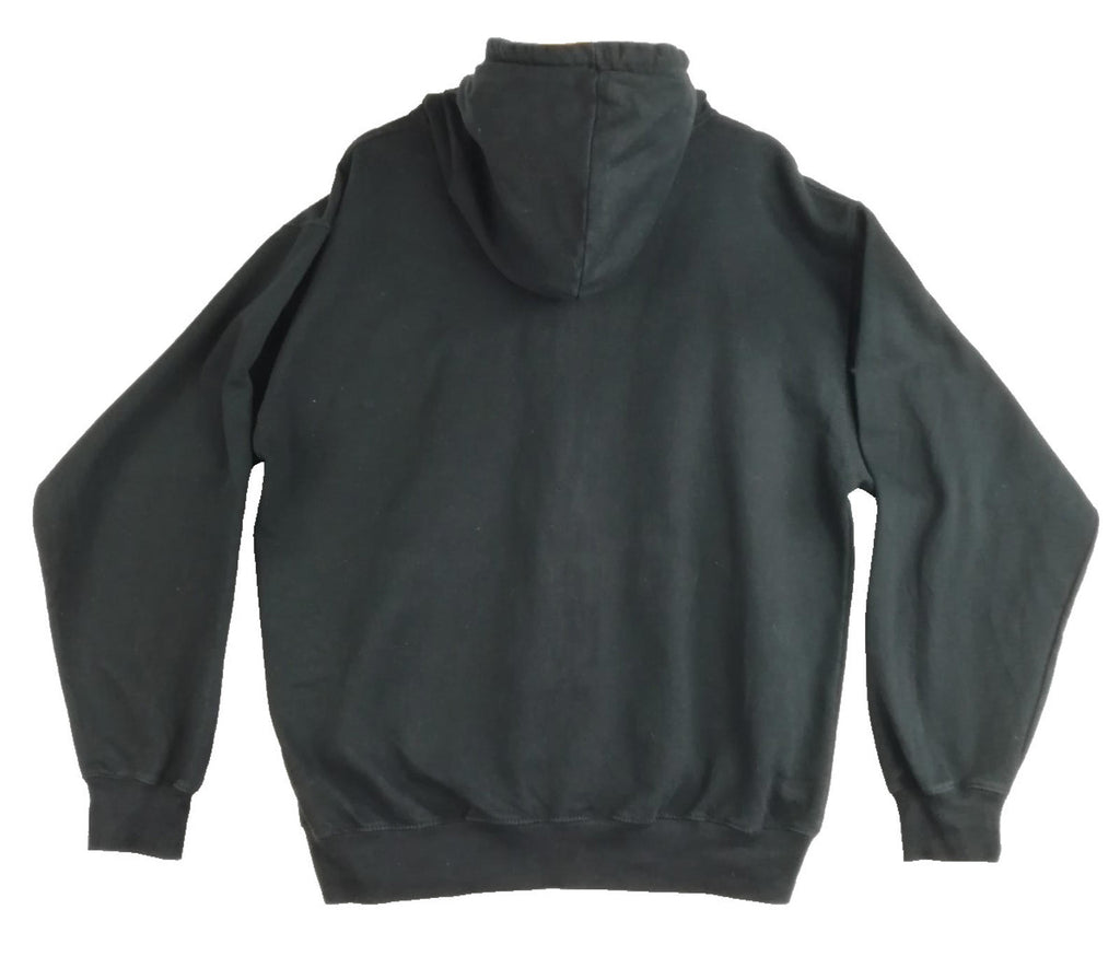 New York Hoodie Men's Size XL Black Jersey Hooded Pockets Zip Front