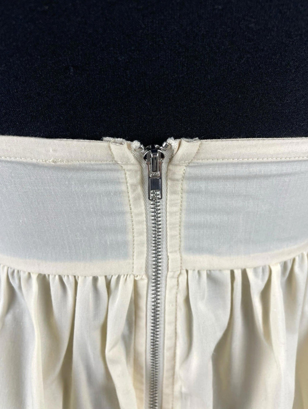Beige Peplum Tank Top Spaghetti Strap Lace Accent Women’s UK Size 8